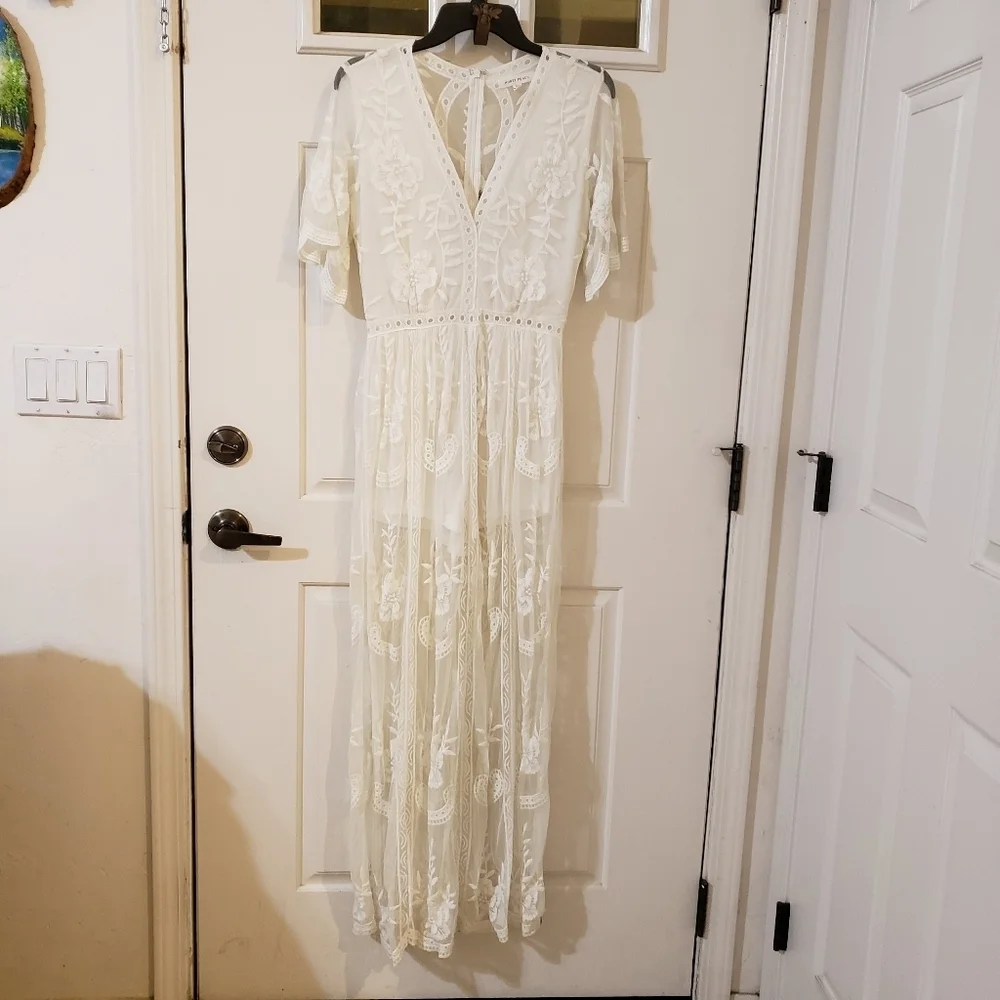 Honey Punch Lace Romper size Medium